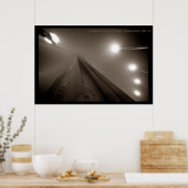 Golden Gate Bridge im Nebel #5 Poster (Küche)