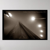 Golden Gate Bridge im Nebel #5 Poster (Vorne)