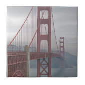 Golden gate bridge im Nebel Fliese (Vorderseite)