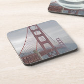 Golden gate bridge im Nebel Getränkeuntersetzer (Linke Seite)