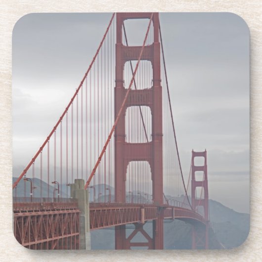 Golden gate bridge im Nebel Getränkeuntersetzer (Vorderseite)