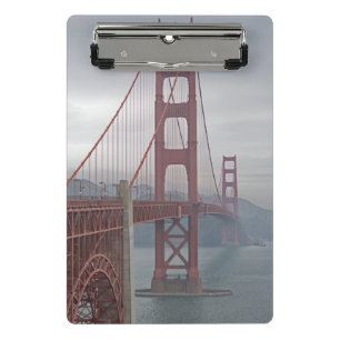 Golden gate bridge im Nebel Mini Klemmbrett