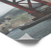 Golden Gate Bridge im Nebel Poster (Ecke)