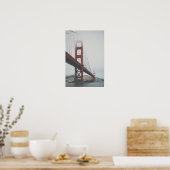 Golden Gate Bridge im Nebel Poster (Küche)