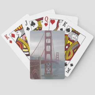 Golden gate bridge im Nebel Spielkarten