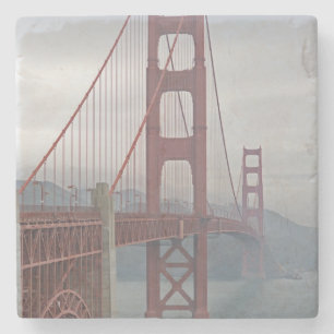 Golden gate bridge im Nebel Steinuntersetzer