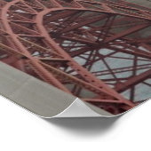 Golden Gate Bridge in Nebel. Poster (Ecke)