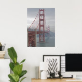 Golden Gate Bridge in Nebel. Poster (Heimbüro)