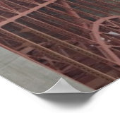 Golden Gate Bridge in Nebel. Poster (Ecke)
