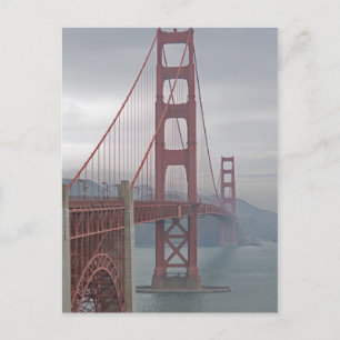 Golden Gate Bridge in Nebel. Postkarte