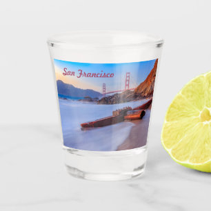 Golden Gate Bridge in San Francisco, Baker Beach Schnapsglas