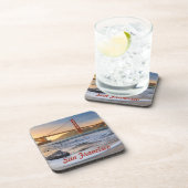 Golden Gate Bridge in San Francisco bei Sonnenunte Getränkeuntersetzer (Rechte Seite)