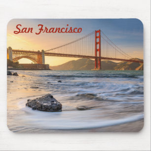 Golden Gate Bridge in San Francisco bei Sonnenunte Mousepad