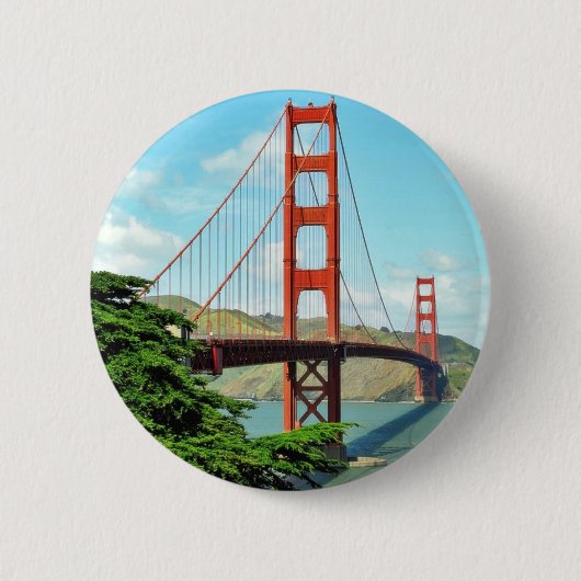 Golden gate bridge in San Francisco Button (Vorderseite)