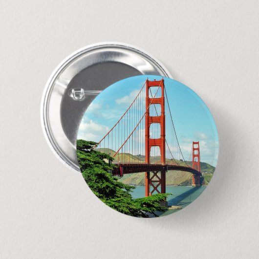 Golden gate bridge in San Francisco Button (Vorne & Hinten)