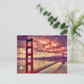 Golden Gate Bridge in San Francisco, California. Postkarte (Stehend Vorderseite)