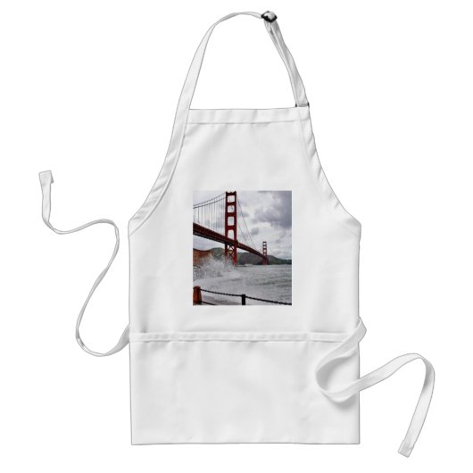 Golden gate bridge in San Francisco gesehen vom Schürze (Vorne)