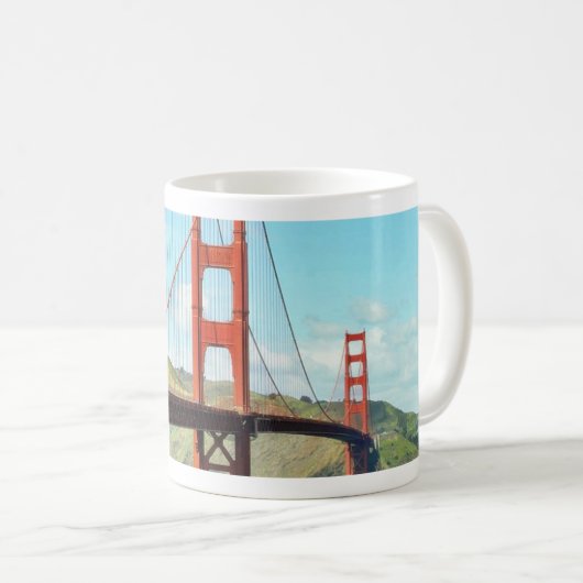 Golden gate bridge in San Francisco Kaffeetasse (VorderseiteRechts)