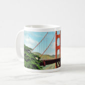 Golden gate bridge in San Francisco Kaffeetasse (Vorderseite Links)