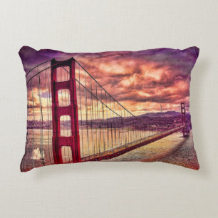 Golden gate bridge in San Francisco, Kalifornien Dekokissen