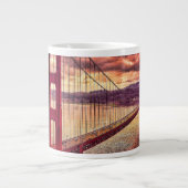 Golden gate bridge in San Francisco, Kalifornien Jumbo-Tasse (Vorderseite)