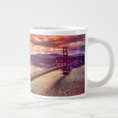 Golden gate bridge in San Francisco, Kalifornien Jumbo-Tasse (Rechts)