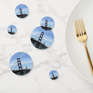 Golden Gate Bridge in San Francisco, Kalifornien Konfetti