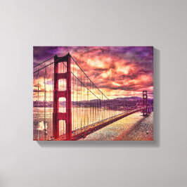 Golden Gate Bridge in San Francisco, Kalifornien. Leinwanddruck