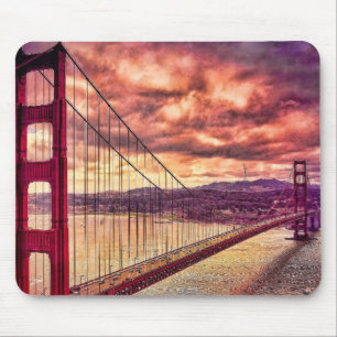 Golden gate bridge in San Francisco, Kalifornien Mousepad