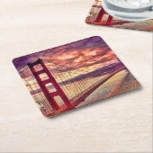 Golden gate bridge in San Francisco, Kalifornien Rechteckiger Pappuntersetzer (angewinkelt)