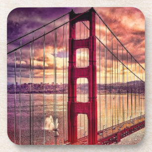 Golden gate bridge in San Francisco, Kalifornien Untersetzer
