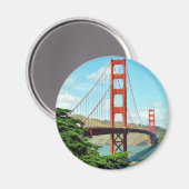 Golden Gate Bridge in San Francisco Magnet (Vorderseite/Rückseite)