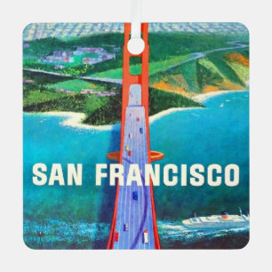Golden Gate Bridge in San Francisco  Ornament Aus Metall