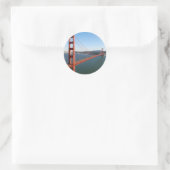 Golden Gate Bridge in San Francisco Runder Aufkleber (Tasche)