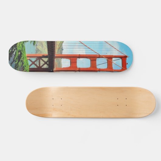 Golden gate bridge in San Francisco Skateboard (Horizontal)