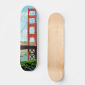 Golden gate bridge in San Francisco Skateboard (Vorderseite)
