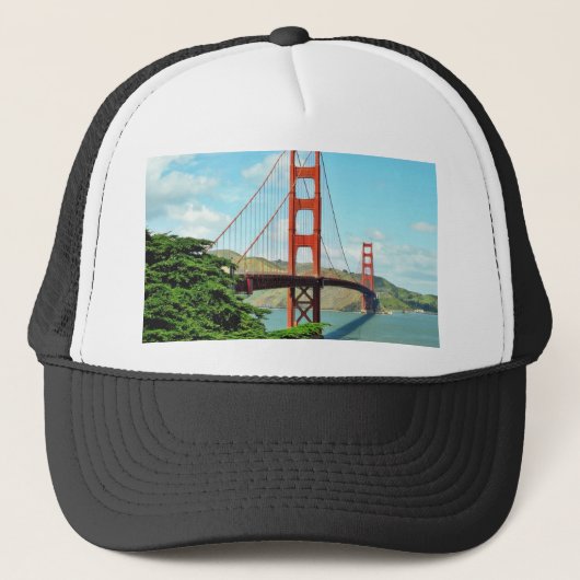 Golden gate bridge in San Francisco Truckerkappe (Vorderseite)