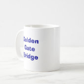 Golden gate bridge kaffeetasse (Vorderseite Links)