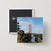 Golden Gate Bridge, Kalifornien CA Button (Vorne & Hinten)