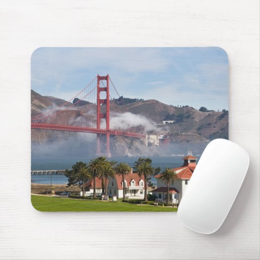 Golden gate bridge-Küstenwachstation Mousepad (Mit Mouse)