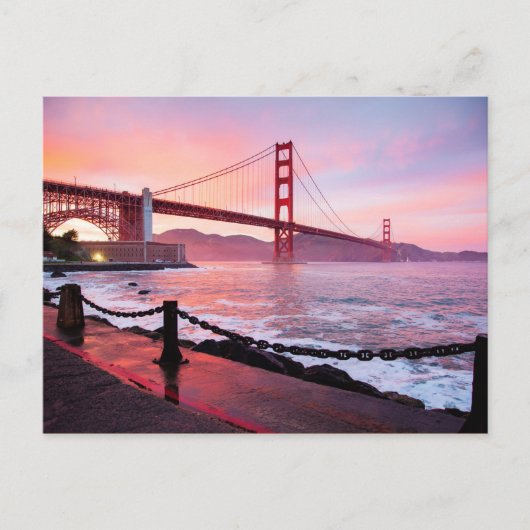 Golden Gate Bridge, landschaftliches Foto, Postkarte (Vorderseite)