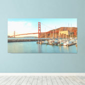 Golden Gate Bridge Leinwanddruck (Insitu (Holzboden))