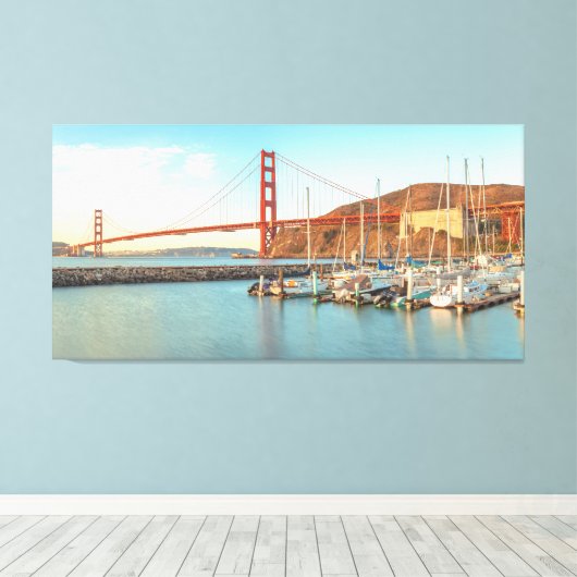 Golden Gate Bridge Leinwanddruck (Insitu (Holzboden))