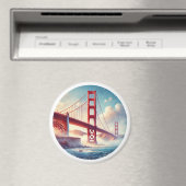 Golden Gate Bridge Magnet (In Situ (Geschirrspüler))