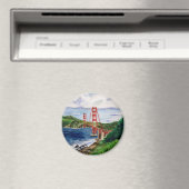 Golden Gate Bridge Magnet (In Situ (Geschirrspüler))