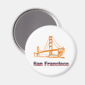 Golden Gate Bridge Magnet (Vorderseite/Rückseite)