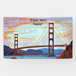 Golden Gate Bridge Malerei Banner