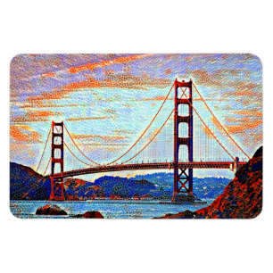 Golden Gate Bridge Malerei Magnet