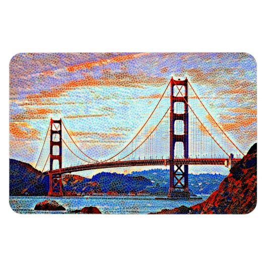 Golden Gate Bridge Malerei Magnet (Horizontal)