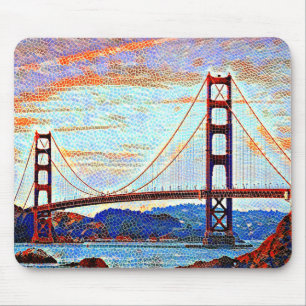 Golden Gate Bridge Malerei Mousepad
